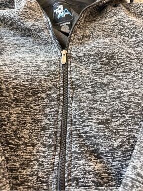 The North pole Black & White Marled Full-Zip Jacket